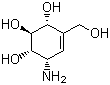 结构式 CAS# 38231-86-6, 井冈霉烯胺; (1S,2S,3S,4R)-1-氨基-5-(羟甲基)环己-5-烯-2,3,4-三元醇