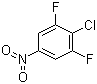 4-氯-3,5-二氟硝基苯分子结构 (CAS 3828-41-9)