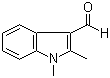 structure of CAS# 38292-40-9, 1,2-Dimethyl-1H-indole-3-carboxaldehyde
