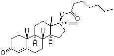 Norethisterone enanthate molecular structure (CAS 3836-23-5)