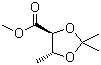 (4S,5R)-2,2,5-三甲基-1,3-二氧戊环-4-羧酸甲酯分子结构 (CAS 38410-80-9)