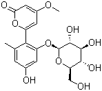 结构式 CAS# 38412-46-3, 芦荟宁