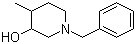 4-Methyl-1-(phenylmethyl)-3-piperidinol molecular structure (CAS 384338-20-9)