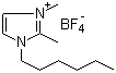1-Hexyl-2,3-dimethylimidazolium tetrafluoroborate molecular structure (CAS 384347-21-1)
