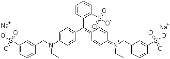 食用色素亮蓝分子结构 (CAS 3844-45-9)