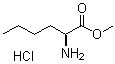 结构式 CAS# 3844-54-0, L-正亮氨酸甲酯盐酸盐