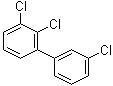 structure of CAS# 38444-84-7, 2,3,3'-Trichlorobiphenyl;2',3,3'-Trichlorobiphenyl; 3,2',3'-Trichlorobiphenyl; CB 20; PCB 20