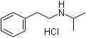 结构式 CAS# 38449-56-8, N-异丙基苯乙胺盐酸盐