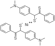 双(4-二甲氨基二硫代二苯乙二酮)合镍分子结构 (CAS 38465-55-3)