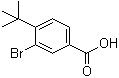 结构式 CAS# 38473-89-1, 3-溴-4-叔丁基苯甲酸