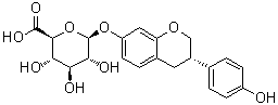 雌马酚葡糖苷酸分子结构 (CAS 38482-82-5)