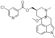 尼麦角林杂质 A分子结构 (CAS 38536-28-6)