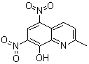 5,7-Dinitro-2-methyl-8-quinolinol molecular structure (CAS 38543-75-8)