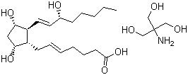 Prostaglandin F2a tris salt molecular structure (CAS 38562-01-5)