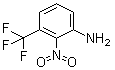 2-硝基-3-(三氟甲基)苯胺分子结构 (CAS 386-71-0)