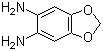 structure of CAS# 38608-07-0, 1,3-Benzodioxole-5,6-diamine;1,2-Diamino-4,5-methylenedioxybenzene; 4,5-Methylenedioxy-1,2-phenylenediamine; Benzodioxole-5,6-diamine