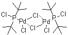 二[P,P-二(叔丁基)氯化亚膦基]二-mu-氯二氯化二钯分子结构 (CAS 386706-33-8)