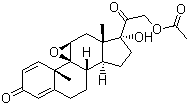 醋酸泼尼松龙环氧分子结构 (CAS 38680-83-0)
