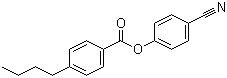 4-Cyanophenyl 4-butylbenzoate molecular structure (CAS 38690-77-6)