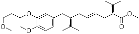 (2S,4E,7R)-7-[[4-Methoxy-3-(3-methoxypropoxy)phenyl]methyl]-8-methyl-2-(1-methylethyl)-4-nonenoic acid methyl ester molecular structure (CAS 387353-71-1)
