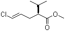 结构式 CAS# 387353-77-7, (2S,4E)-5-氯-2-异丙基戊-4-烯酸甲酯; 阿利克仑-11