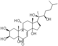 结构式 CAS# 38778-30-2, 米乐甾酮 A
