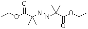 偶氮二异丁酸二乙酯分子结构 (CAS 3879-07-0)