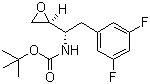 tert-Butyl [(1S)-2-(3,5-difluorophenyl)-1-[(2S)-oxiranyl]ethyl]carbamate molecular structure (CAS 388071-27-0)