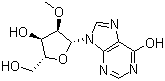 structure of CAS# 3881-21-8, 2'-O-Methylinosine
