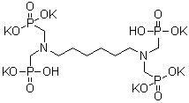 HDTMP hexapotassium salt molecular structure (CAS 38820-59-6)
