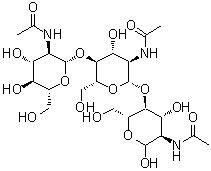 N,N',N''-Triacetylchitotriose molecular structure (CAS 38864-21-0)