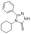 structure of CAS# 38942-57-3, 4-cyclohexyl-5-phenyl-4H-1,2,4-triazole-3-thiol