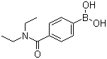 structure of CAS# 389621-80-1, 4-(N,N-Diethylaminocarbonyl)phenylboronic acid
