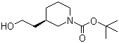 (R)-1-N-Boc-3-(2-hydroxyethyl)piperidine molecular structure (CAS 389889-62-7)