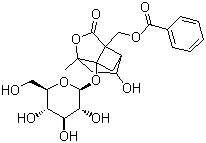 Albiflorin molecular structure (CAS 39011-90-0)