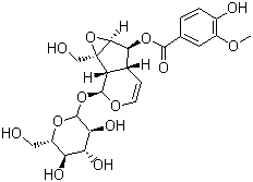 结构式 CAS# 39012-20-9, 胡黄连苷 II