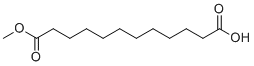 structure of CAS# 3903-40-0, Dodecanedioic Acid Monomethyl Ester;12-methoxy-12-oxododecanoic acid