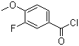 3-氟-4-甲氧基苯甲酰氯分子结构 (CAS 3907-15-1)