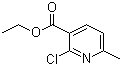 Ethyl 2-chloro-6-methylnicotinate molecular structure (CAS 39073-14-8)