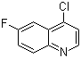结构式 CAS# 391-77-5, 4-氯-6-氟喹啉