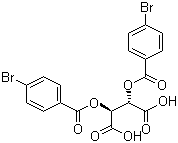 (2S,3S)-2,3-双(4-溴苯甲酰氧基)丁二酸分子结构 (CAS 391624-83-2)