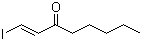 反式-1-碘-1-辛烯-3-酮分子结构 (CAS 39178-64-8)