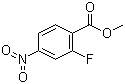 Methyl 2-fluoro-4-nitrobenzoate molecular structure (CAS 392-09-6)