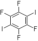 structure of CAS# 392-57-4, 1,4-Diiodotetrafluorobenzene;3,6-Diiodo-1,2,4,5-tetrafluorobenzene; Tetrafluoro-1,4-diiodobenzene; p-Diiodoperfluorobenzene