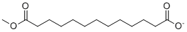 structure of CAS# 3927-59-1, 13-Methoxy-13-oxotridecanoate