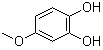 structure of CAS# 3934-97-2, 4-Methoxypyrocatechol;4-Methoxycatechol; 4-Methoxypyrocatechol; p-Methoxycatechol; 2-Hydroxy-4-methoxyphenol