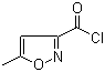 5-甲基异恶唑-3-甲酰氯分子结构 (CAS 39499-34-8)