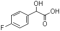 structure of CAS# 395-33-5, 4-Fluoromandelic acid;p-Fluoromandelic acid; 4-Fluoro-alpha-hydroxyphenylacetic acid