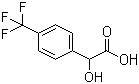structure of CAS# 395-35-7, 4-(Trifluoromethyl)mandelic acid;2-(4-(Trifluoromethyl)phenyl)-2-hydroxyacetic acid