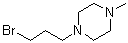 structure of CAS# 39500-57-7, 1-(3-Bromopropyl)-4-methylpiperazine